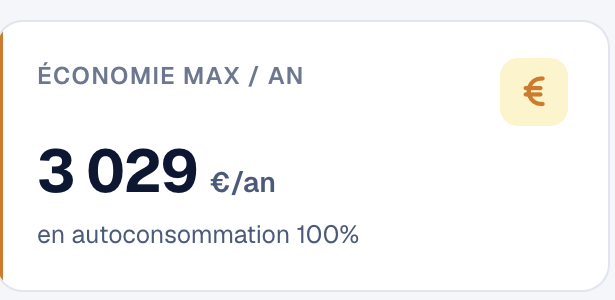 Économie max 3 029 €/an